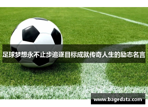 足球梦想永不止步追逐目标成就传奇人生的励志名言